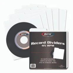 45 RPM Record Dividers - White 12 45 RPM Record Dividers - White -Bcwsupplies Sales Store 1 45rpm d 2 group