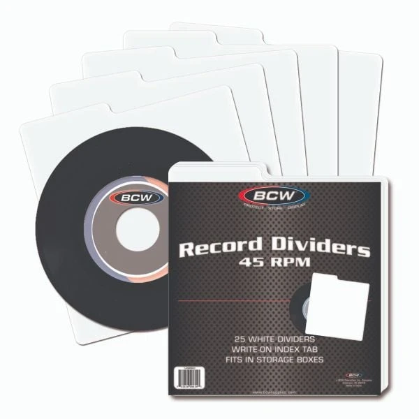 45 RPM Record Dividers - White 3 45 RPM Record Dividers - White - Image 3