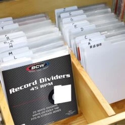 45 RPM Record Dividers - White 15 45 RPM Record Dividers - White -Bcwsupplies Sales Store 1 45rpm d 3 squarecatrecords