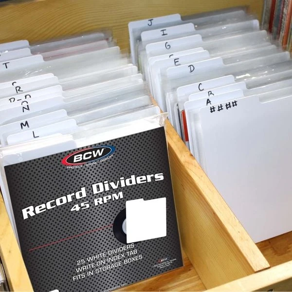 45 RPM Record Dividers - White 6 45 RPM Record Dividers - White - Image 6