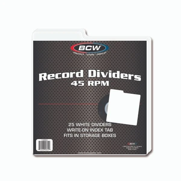 45 RPM Record Dividers - White 2 45 RPM Record Dividers - White - Image 2