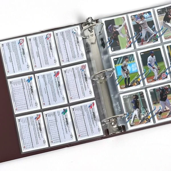 3 In. Album - Baseball - Burgundy 2 3 In. Album - Baseball - Burgundy - Image 2