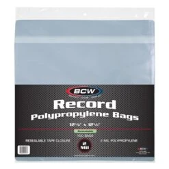 Resealable 33 RPM Record Bags - Snug 12 Resealable 33 RPM Record Bags - Snug -Bcwsupplies Sales Store 1 bag 33rpm snug r 2 single