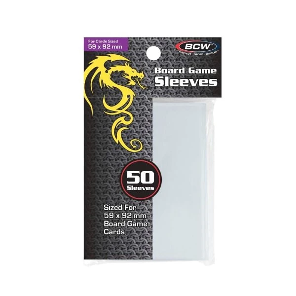 Board Game Sleeves - Std Euro (59MM X 92MM) 1 Board Game Sleeves - Std Euro (59MM X 92MM)