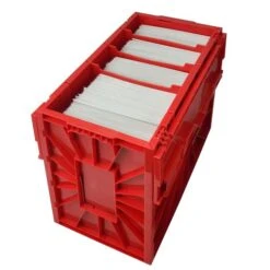 Short Comic Book Bin - Red 11 Short Comic Book Bin - Red -Bcwsupplies Sales Store 1 cbb short red 4 open 3 dividers