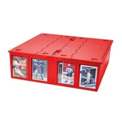 Collectible Card Bin - 3200 - Red 9 Collectible Card Bin - 3200 - Red -Bcwsupplies Sales Store 1 ccb 3200 red 4 closed sports