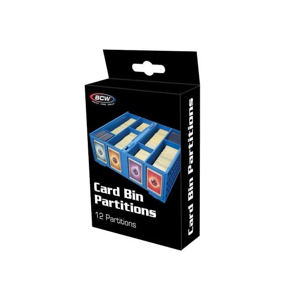 Collectible Card Bin Partitions - Blue 1 Collectible Card Bin Partitions - Blue
