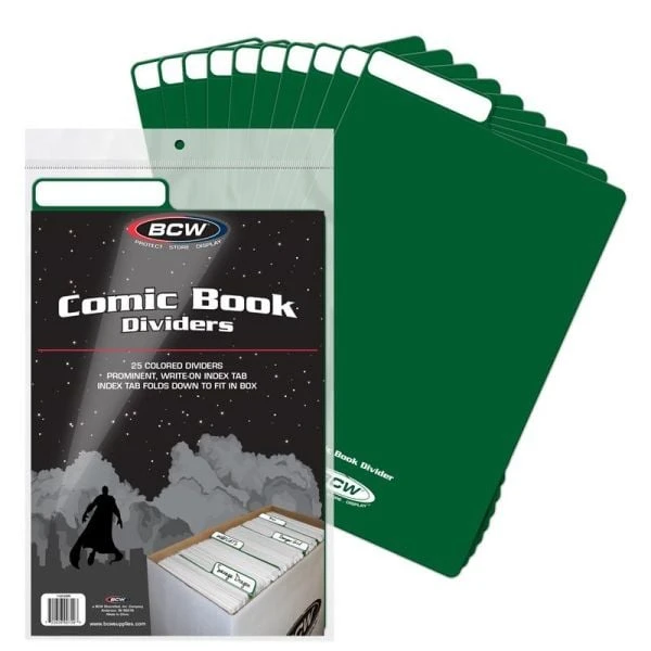 Comic Book Dividers - Green 1 Comic Book Dividers - Green