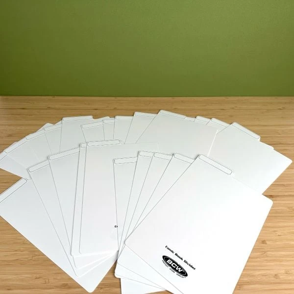 Comic Book Dividers - White 2 Comic Book Dividers - White - Image 2