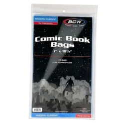 Current/Modern Comic Bags - Thick 9 Current/Modern Comic Bags - Thick -Bcwsupplies Sales Store 1 cur thick 4 top down