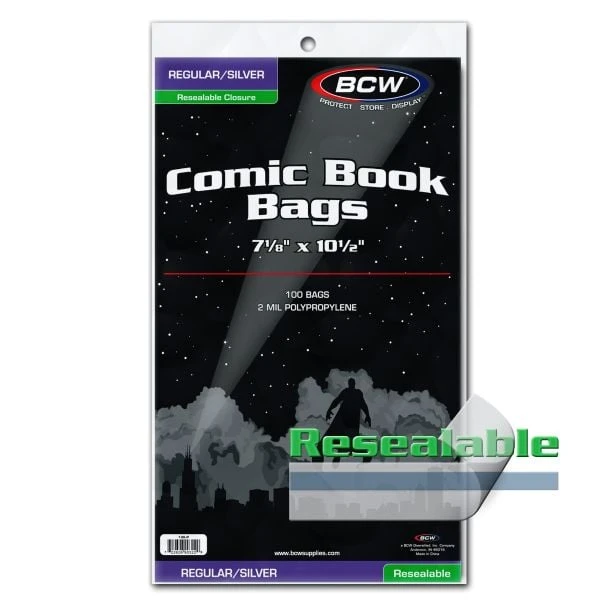 Resealable Silver/Regular Comic Bags 2 Resealable Silver/Regular Comic Bags - Image 2