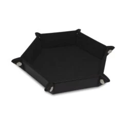 Hexagon Dice Tray- Black -Bcwsupplies Sales Store 1 dt hex blk 1 snap