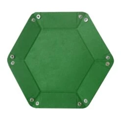 Hexagon Dice Tray- Grass Green -Bcwsupplies Sales Store 1 dt hex grass 3 flat
