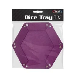 Hexagon Dice Tray- Plum Purple 5 Hexagon Dice Tray- Plum Purple -Bcwsupplies Sales Store 1 dt hex plum 1 packaging