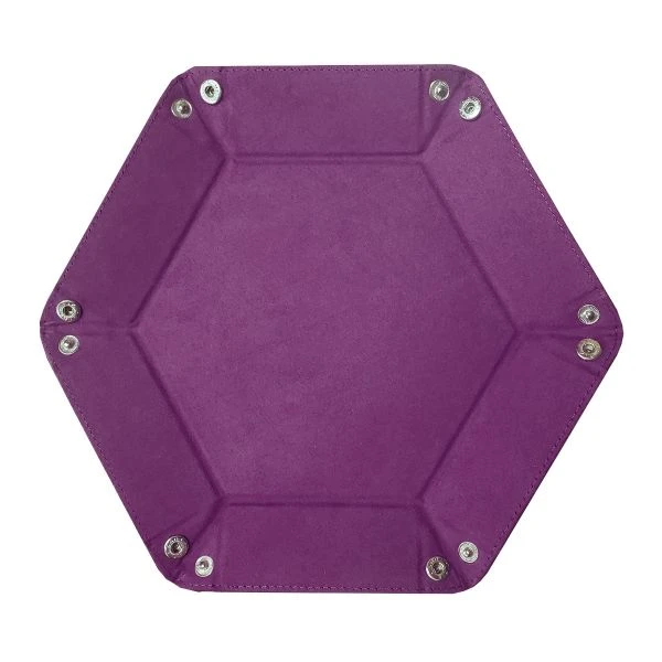 Hexagon Dice Tray- Plum Purple 2 Hexagon Dice Tray- Plum Purple - Image 2