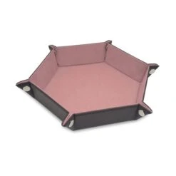 Hexagon Dice Tray- Pink -Bcwsupplies Sales Store 1 dt hex pnk 1 snap
