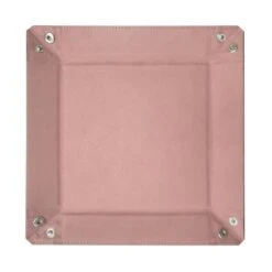 Square Dice Tray - Pink 5 Square Dice Tray - Pink -Bcwsupplies Sales Store 1 dt rec pnk 3 flat