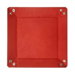 Square Dice Tray - Red -Bcwsupplies Sales Store 1 dt rec red 3 flat