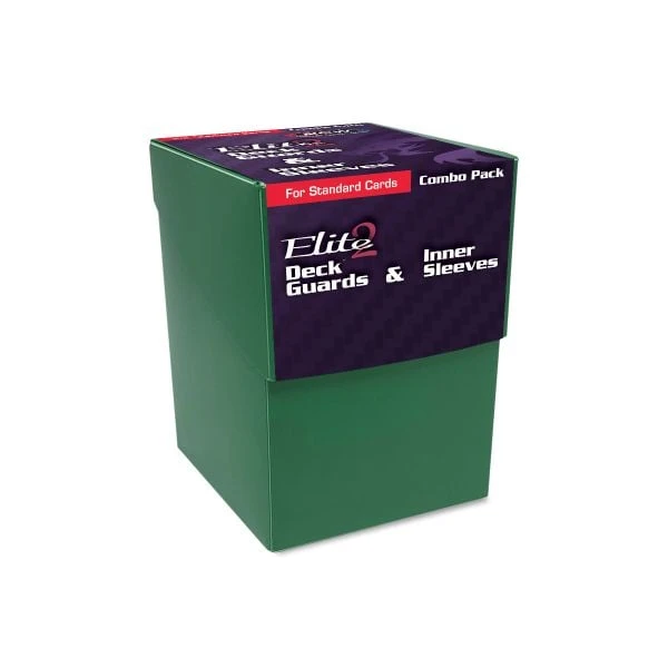 Combo Pack - Inner Sleeves And Elite2 Deck Guards-Green 1 Combo Pack - Inner Sleeves And Elite2 Deck Guards-Green