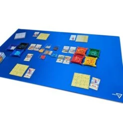 XL Playmat With Stitched Edging - Blue -Bcwsupplies Sales Store 1 playmat xl blu 4 tinytowns