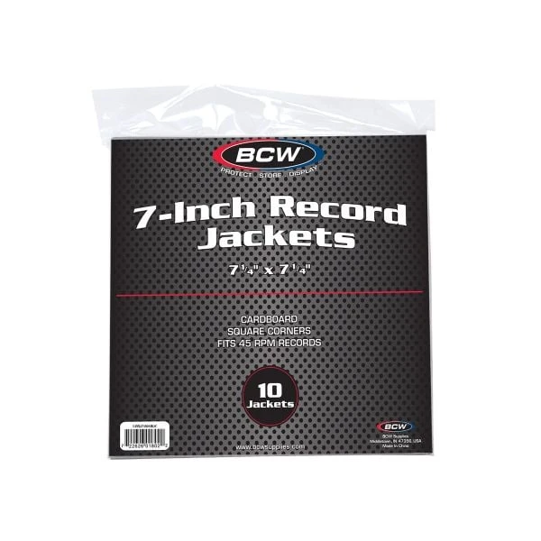 7 Inch Record Paper Jacket - No Hole - Black 2 7 Inch Record Paper Jacket - No Hole - Black - Image 2
