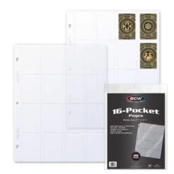 Pro 16-Pocket Page - Topload - (20 CT. Pack) 3 Pro 16-Pocket Page - Topload - (20 CT. Pack) -Bcwsupplies Sales Store 1 pro16t 20 1 group