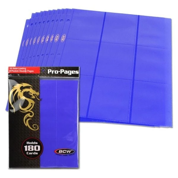 Side Loading 18-Pocket Pro Pages - Blue 1 Side Loading 18-Pocket Pro Pages - Blue