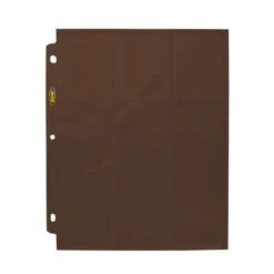 Side Loading 18-Pocket Pro Pages - Brown -Bcwsupplies Sales Store 1 pro18s brn 5 singlepage