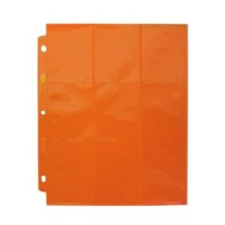 Side Loading 18-Pocket Pro Pages - Orange -Bcwsupplies Sales Store 1 pro18s org 5 singlepage