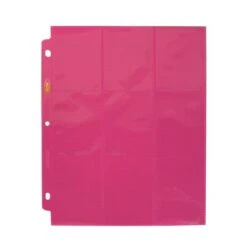 Side Loading 18-Pocket Pro Pages - Pink 9 Side Loading 18-Pocket Pro Pages - Pink -Bcwsupplies Sales Store 1 pro18s pnk 5 singlepage