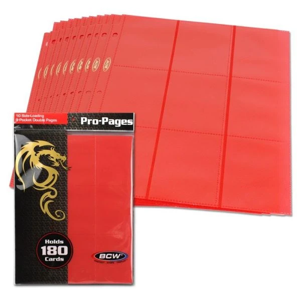 Side Loading 18-Pocket Pro Pages - Red 1 Side Loading 18-Pocket Pro Pages - Red