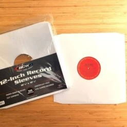 12 Inch Record Paper Inner Sleeve - Cut Corners - White