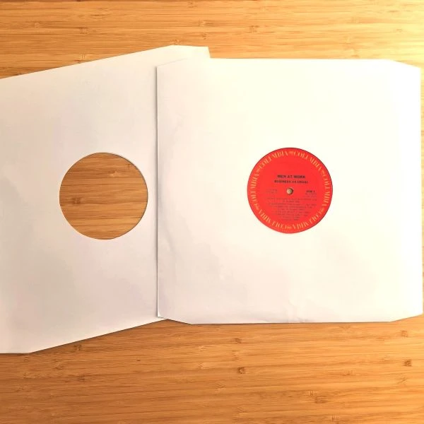 12 Inch Record Paper Inner Sleeve - Cut Corners - White 3 12 Inch Record Paper Inner Sleeve - Cut Corners - White - Image 3
