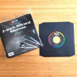 7 Inch Record Paper Inner Sleeve - Cut Corners - Black 7 7 Inch Record Paper Inner Sleeve - Cut Corners - Black -Bcwsupplies Sales Store 1 prs7 cc wh blk 2 pack record