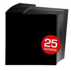 12" Record Divider - Black 11 12" Record Divider - Black -Bcwsupplies Sales Store 1 rd12 blk 25qty 2