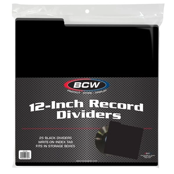 12" Record Divider - Black 1 12" Record Divider - Black