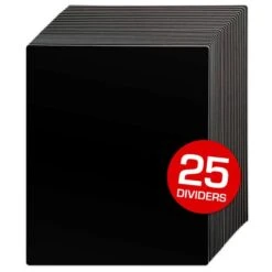 12" Record Divider - Tall - Black 7 12" Record Divider - Tall - Black -Bcwsupplies Sales Store 1 rd12 t blk fanned a