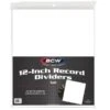 12" Record Divider - Tall - White