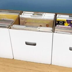 12" Record Dividers - White -Bcwsupplies Sales Store 1 rd12 whi 1 bx 33rpm box ylwbricrd