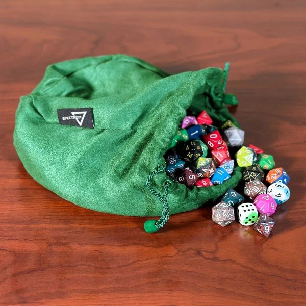 Spectrum Large Dice Bag - Green 2 Spectrum Large Dice Bag - Green - Image 2
