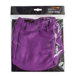 Spectrum Large Dice Bag - Purple 5 Spectrum Large Dice Bag - Purple -Bcwsupplies Sales Store 1 rpg db pur 1 pkg 1