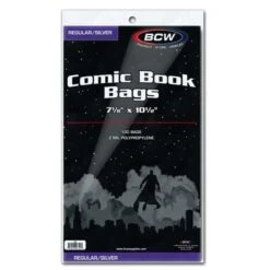Silver/Regular Comic Bags 8 Silver/Regular Comic Bags -Bcwsupplies Sales Store 1 sil
