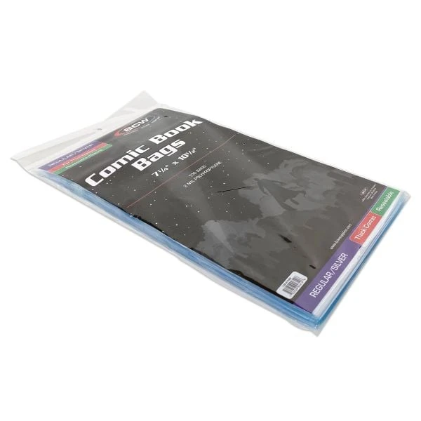 Resealable Silver/Regular Comic Bags - Thick 6 Resealable Silver/Regular Comic Bags - Thick - Image 6