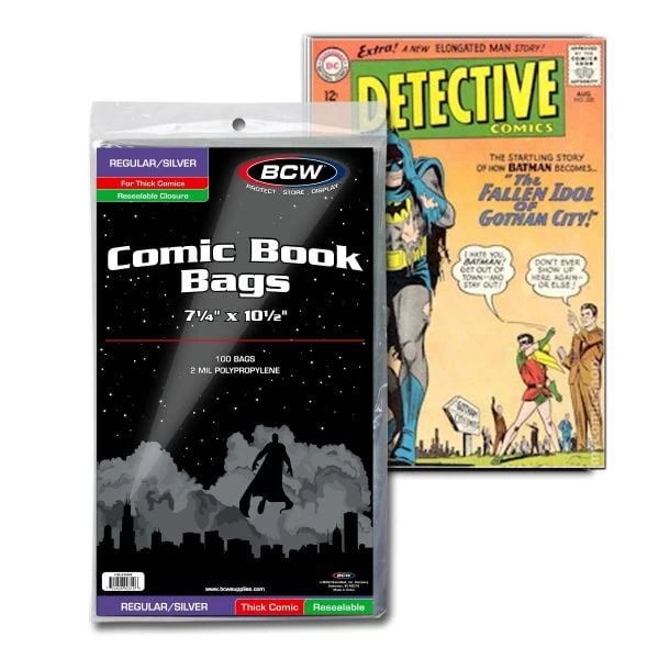 Resealable Silver/Regular Comic Bags - Thick 1 Resealable Silver/Regular Comic Bags - Thick