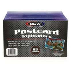 Postcard Topload Holder 6 Postcard Topload Holder -Bcwsupplies Sales Store 1 tlch pc pkg2020