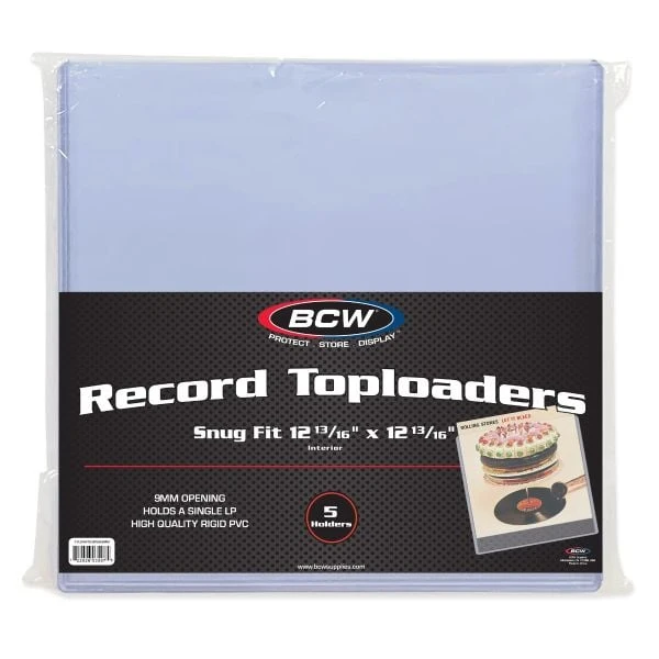 33 RPM Record Topload Holder - Snug Fit - 9MM 1 33 RPM Record Topload Holder - Snug Fit - 9MM