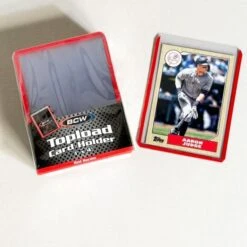 3x4 Topload Card Holder - Red Border -Bcwsupplies Sales Store 1 tlch rd 4