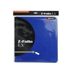 Z-Folio 12-Pocket LX Album - Blue -Bcwsupplies Sales Store 1 zf12lx blu 2 packaging 2