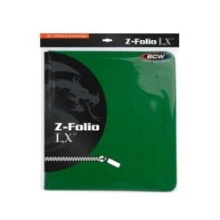 Z-Folio 12-Pocket LX Album - Green -Bcwsupplies Sales Store 1 zf12lx grn 2 packaging 1