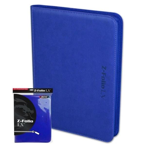 Z-Folio 9-Pocket LX Album - Blue 1 Z-Folio 9-Pocket LX Album - Blue